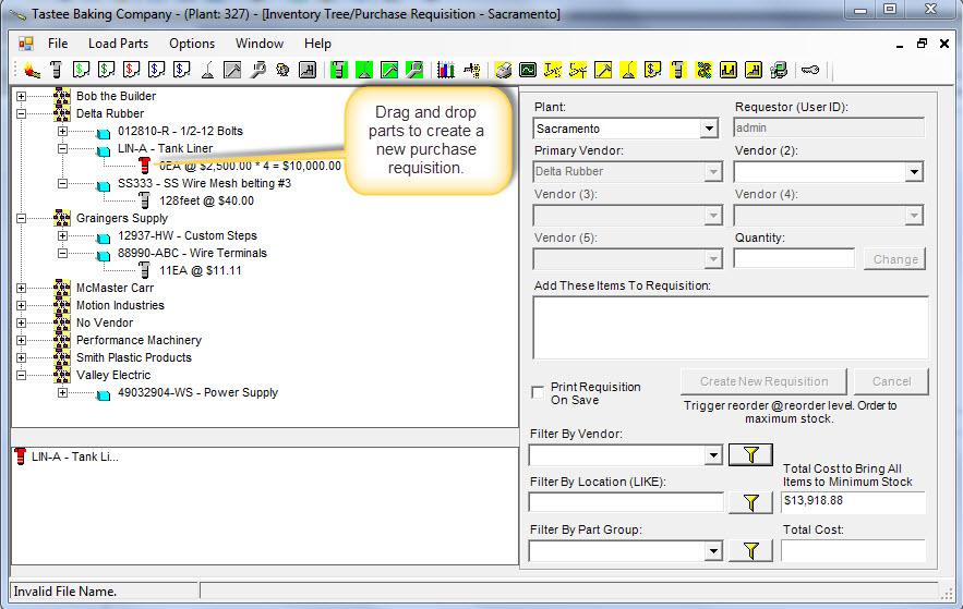 inventory management-software-system-tree-view