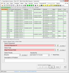 work order software simple input view